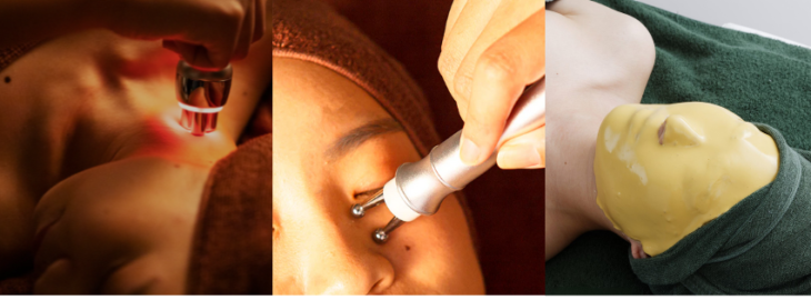 ラジオ波フェイシャル工程イメージ